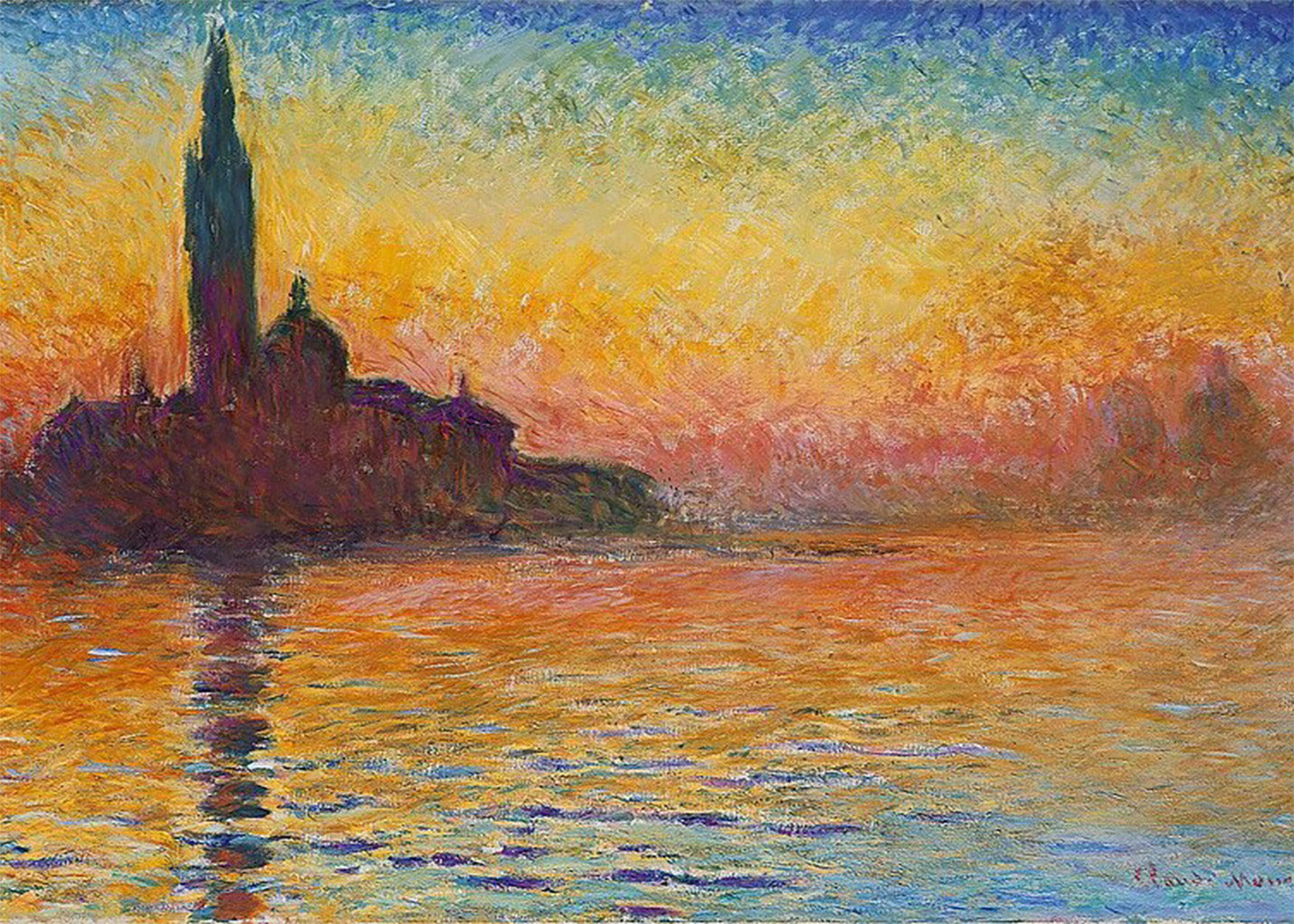 Cuadro San Giorgio Maggiore crepúsculo (Claude Monet)