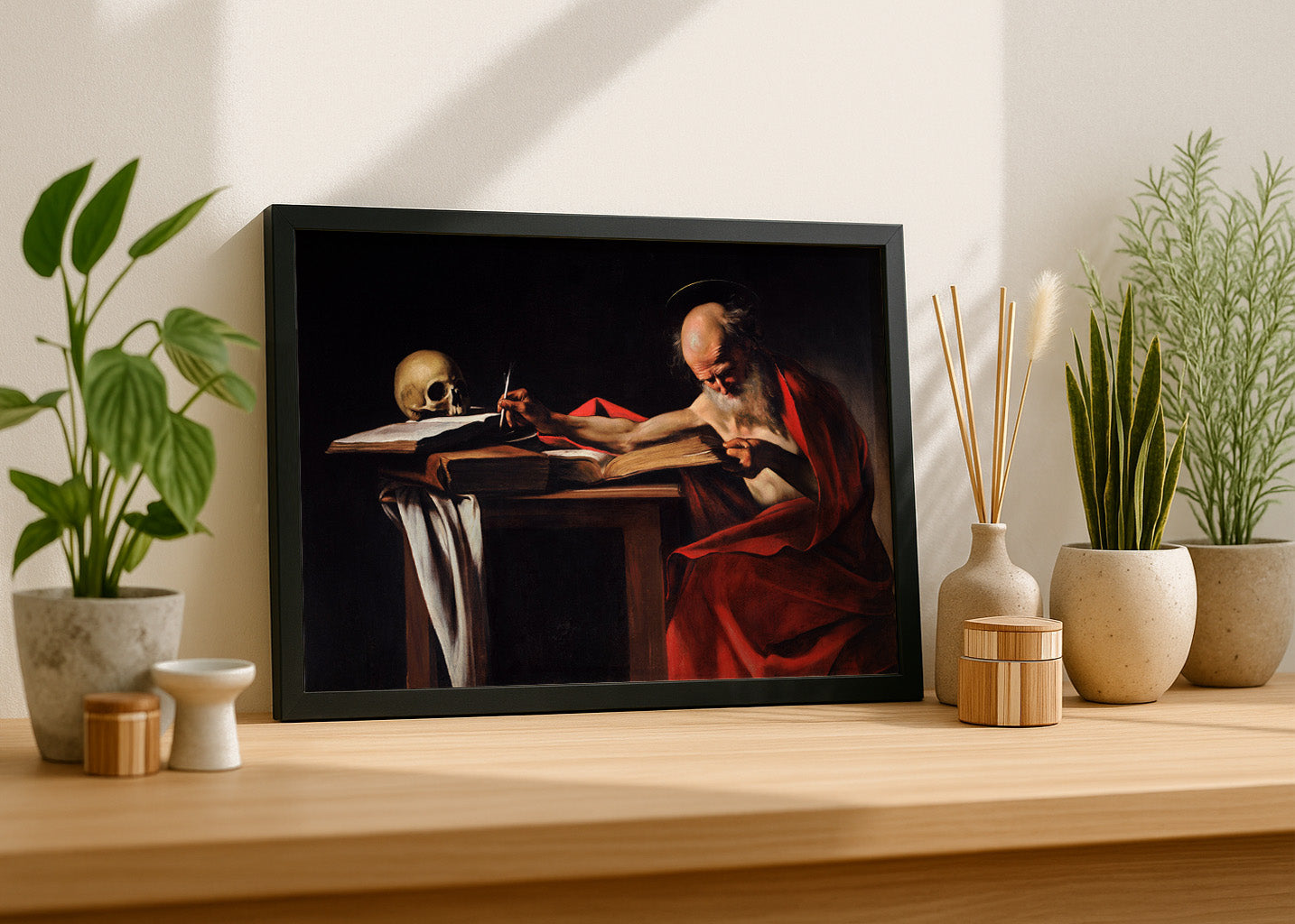 Cuadro San Jerónimo escribiendo (Caravaggio)