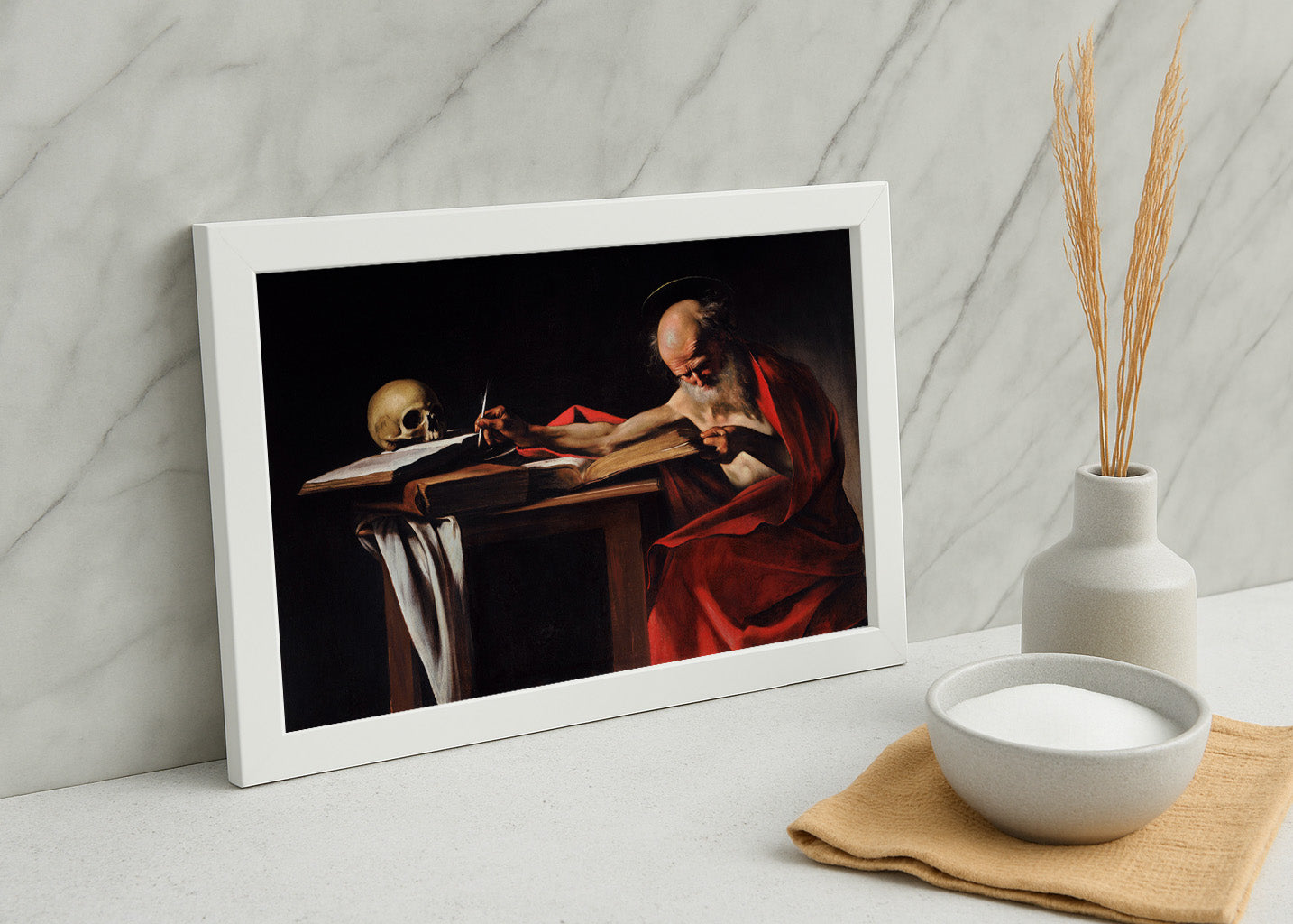 Cuadro San Jerónimo escribiendo (Caravaggio)