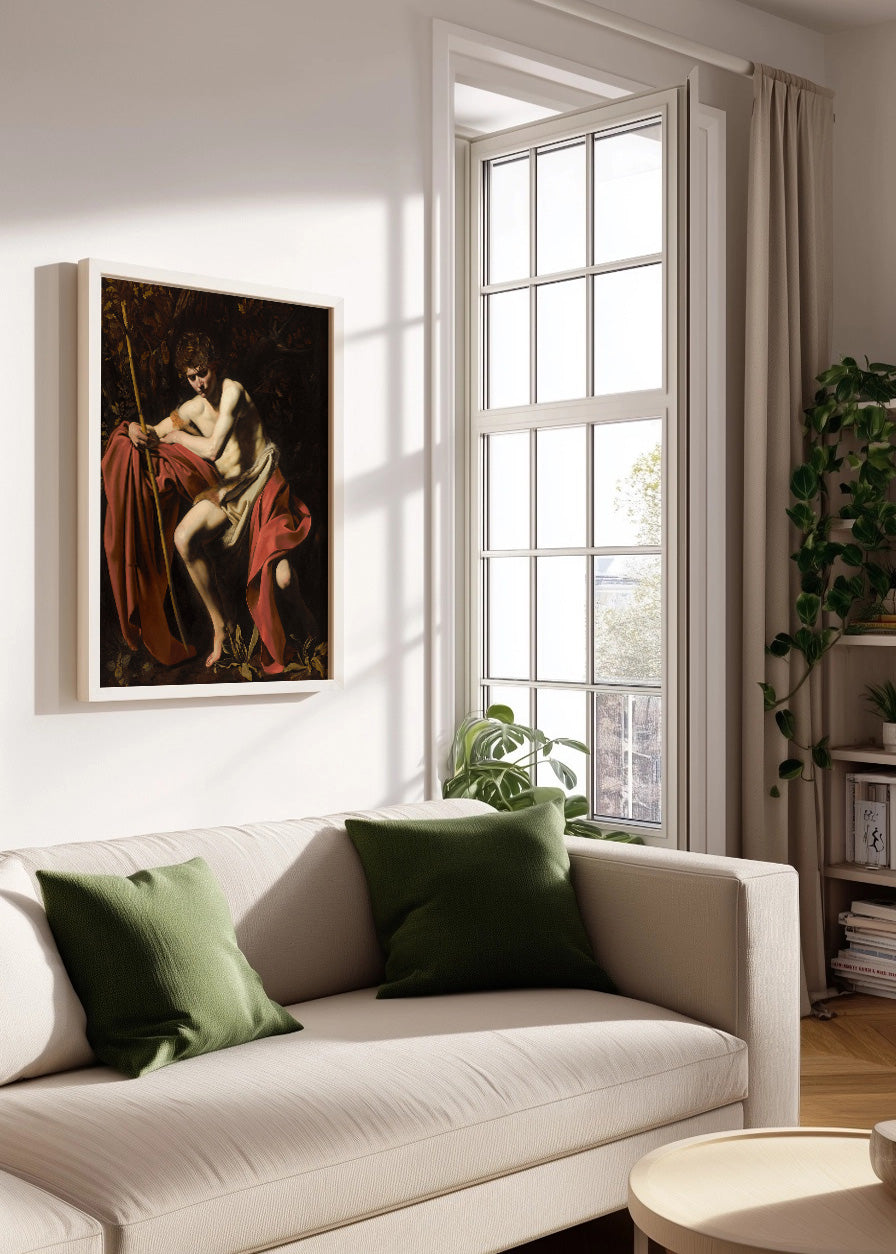 Cuadro San Juan Bautista en el desierto (Caravaggio)