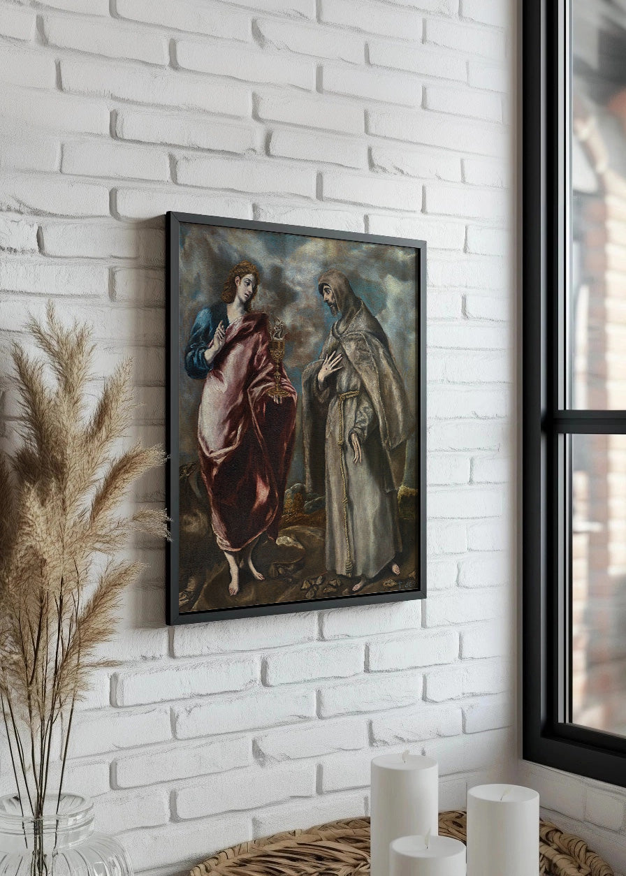 Cuadro San Juan Evangelista y San Francisco (El Greco)