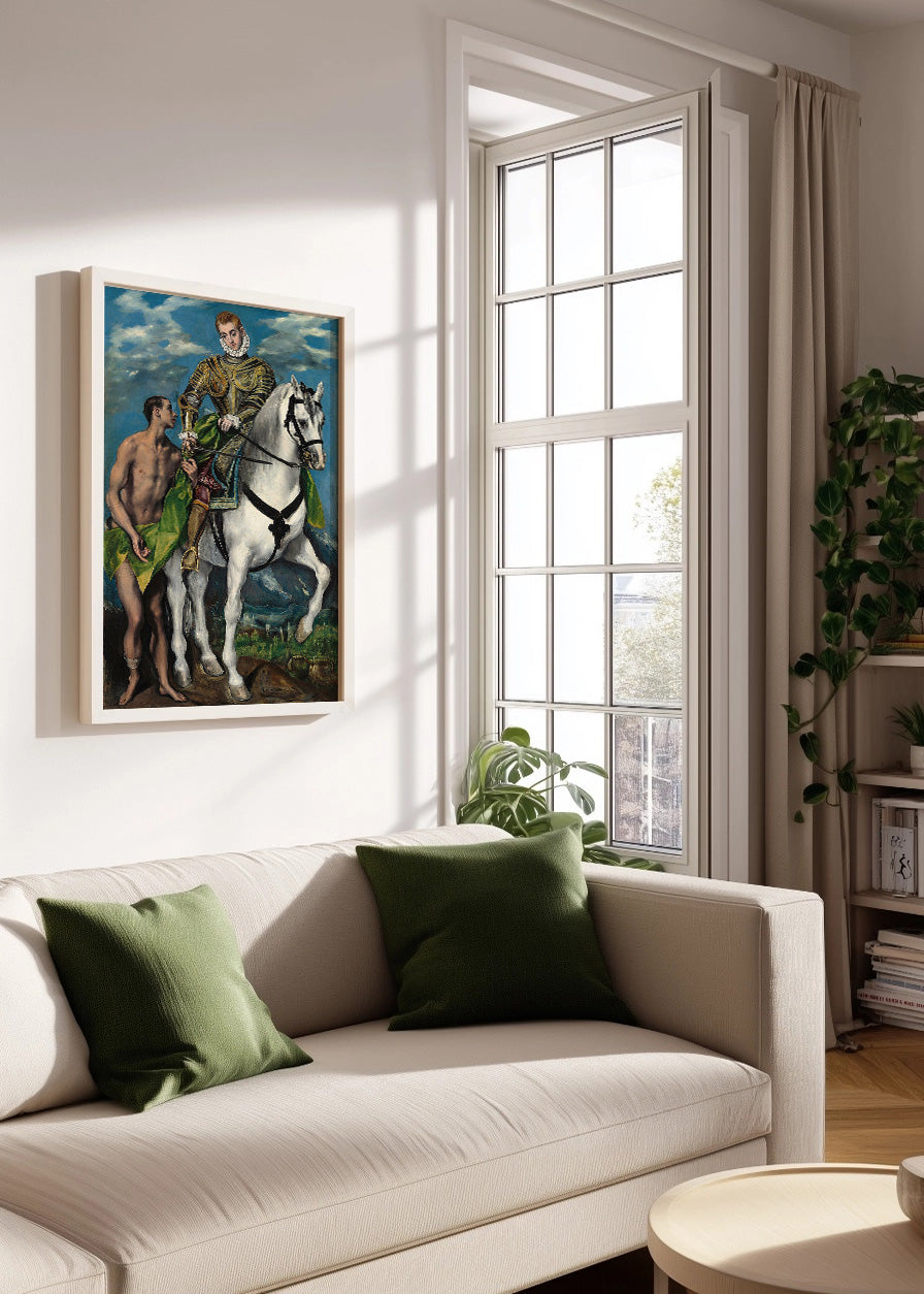 Cuadro San Martín y el mendigo (El Greco)