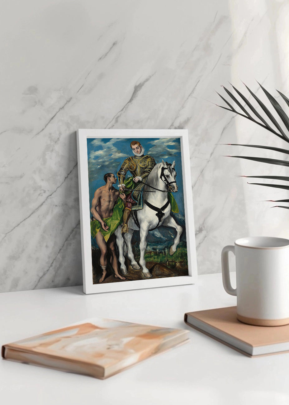 Cuadro San Martín y el mendigo (El Greco)