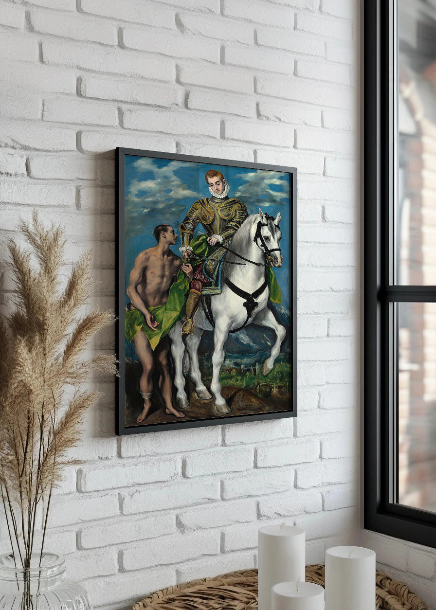 Cuadro San Martín y el mendigo (El Greco)
