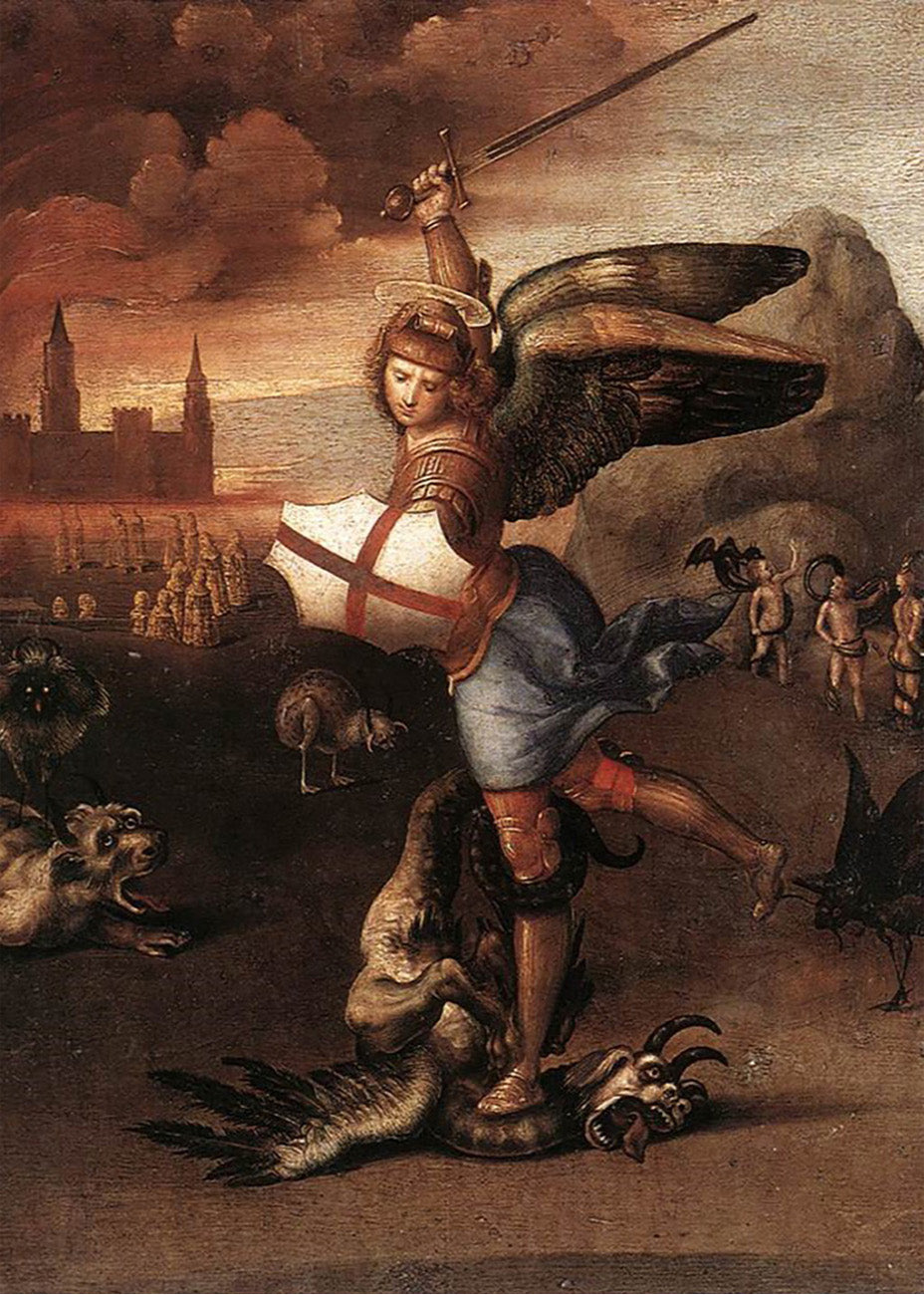 Cuadro San Miguel y el dragón (Rafael)