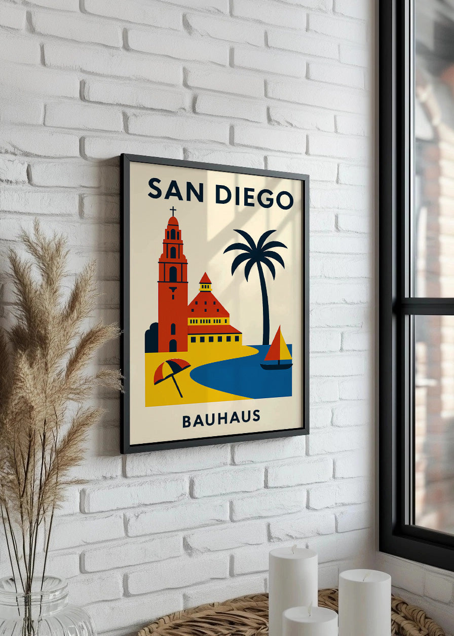 Cuadro San Diego Poster Bauhaus