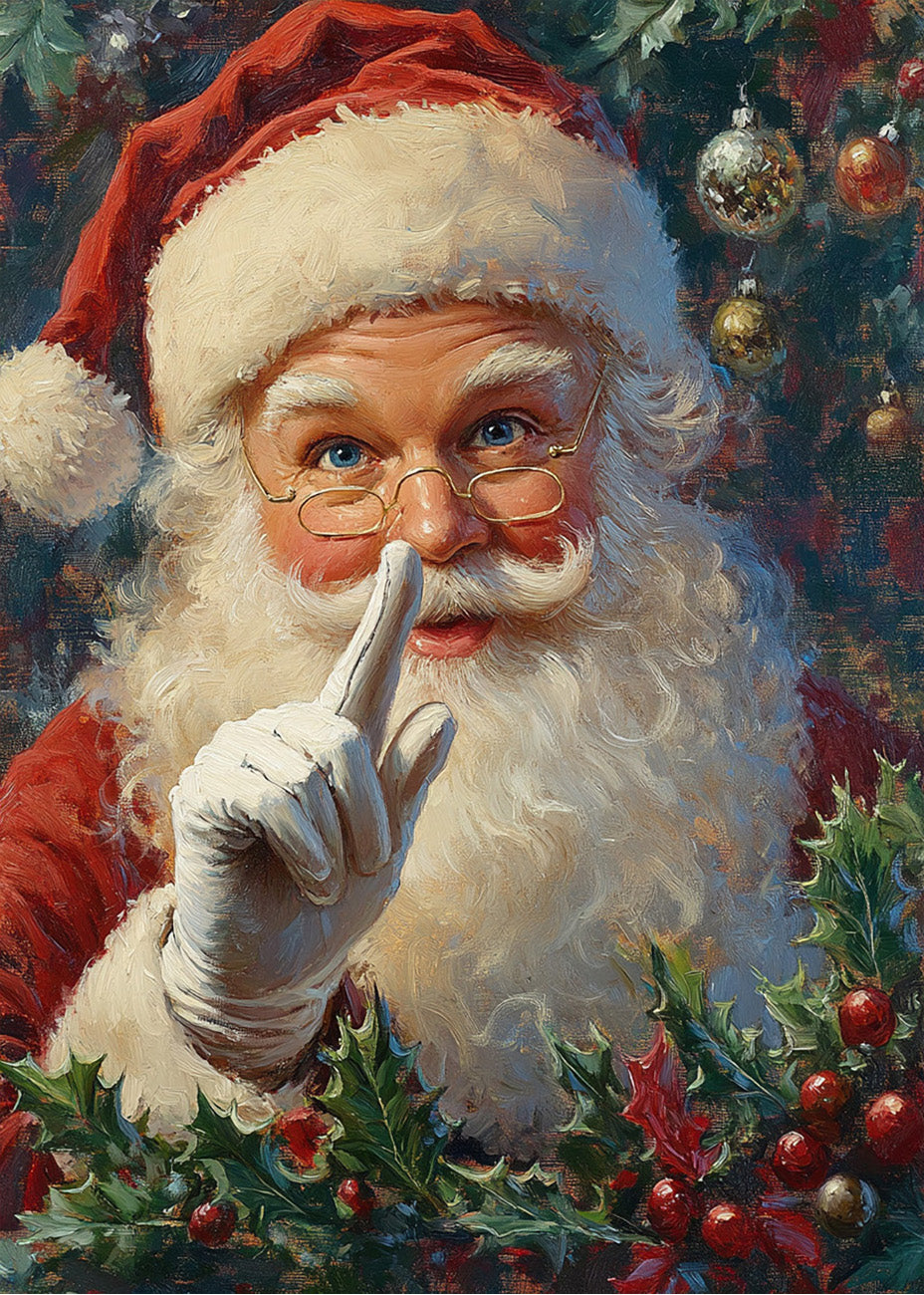 Cuadro Santa Claus en navidad ➤ Decora con estilo 👌