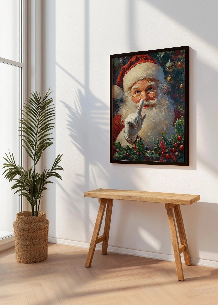 Cuadro Santa Claus en navidad