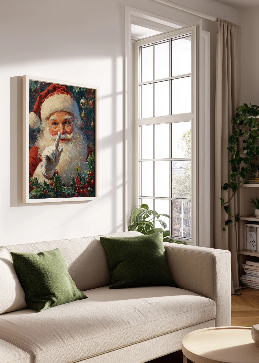 Cuadro Santa Claus en navidad