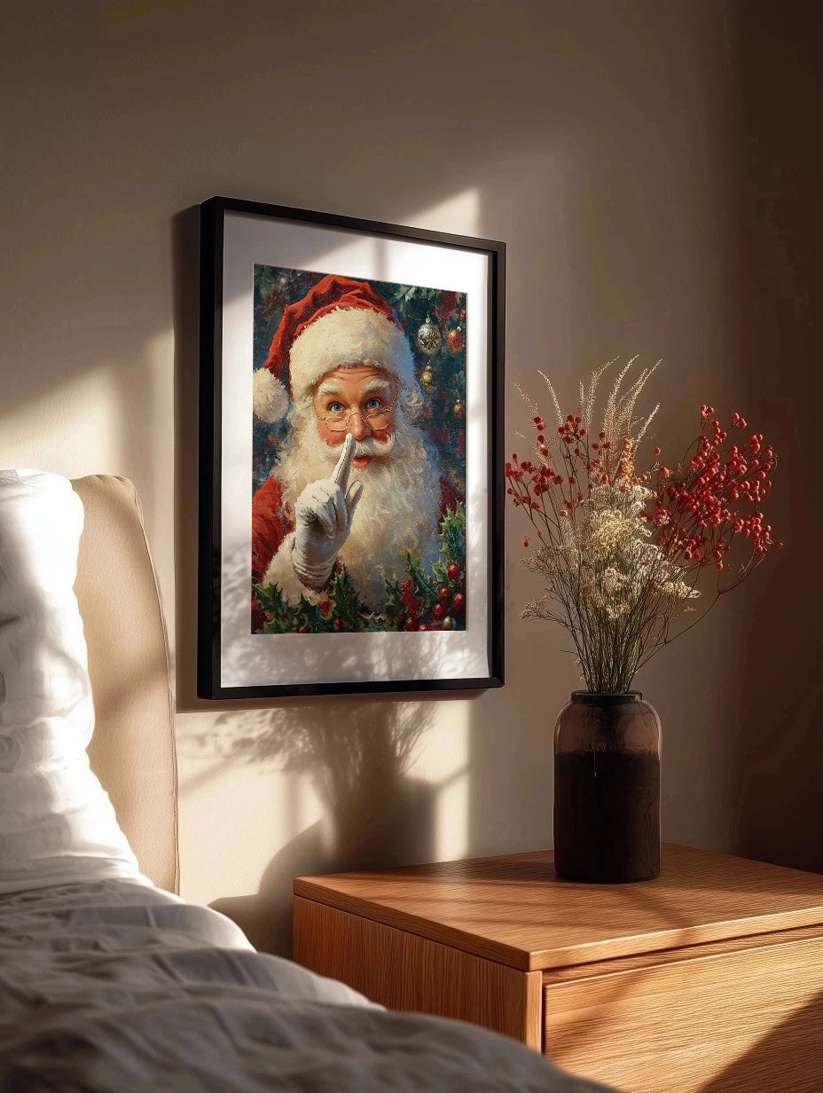 Cuadro Santa Claus en navidad