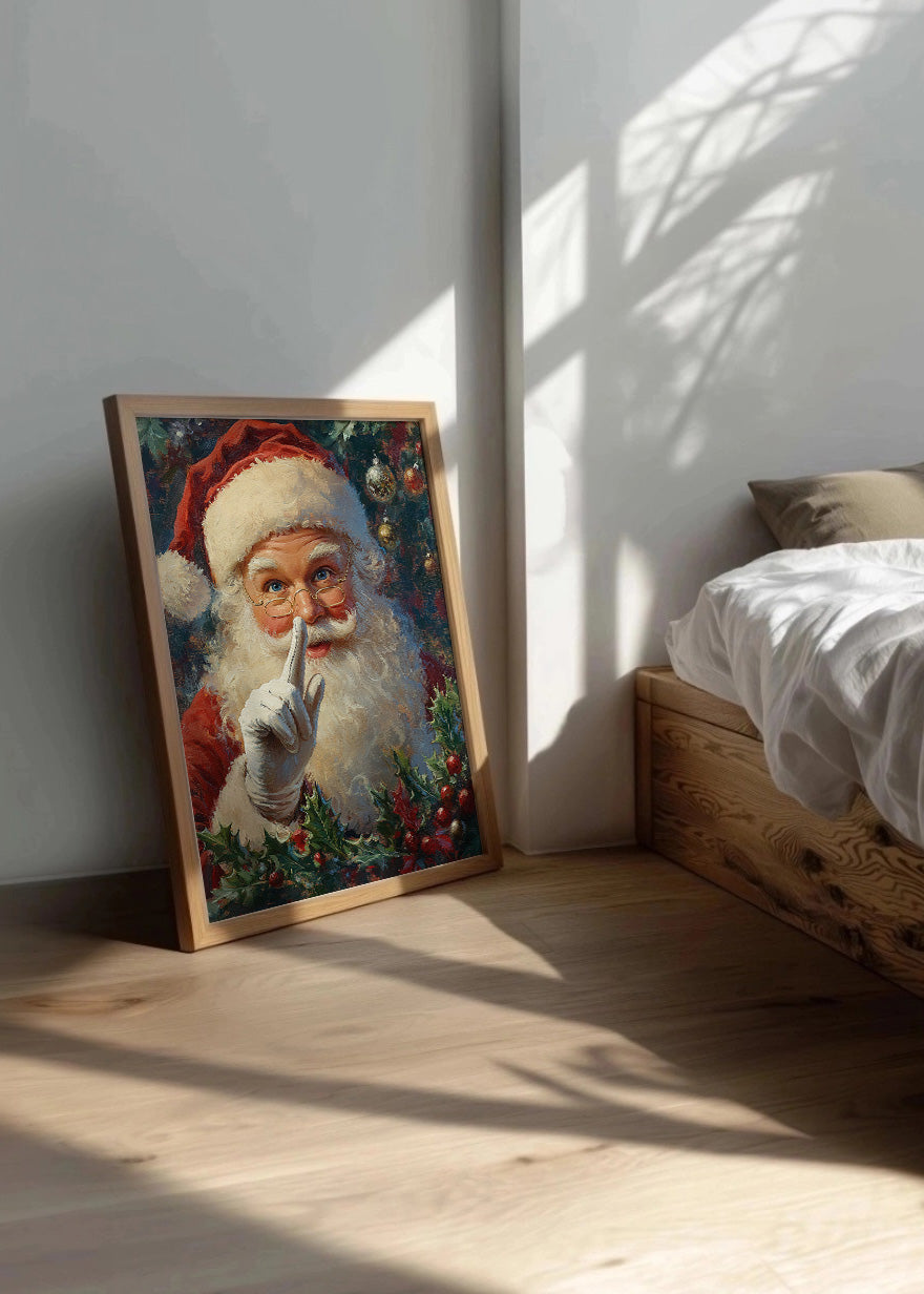 Cuadro Santa Claus en navidad