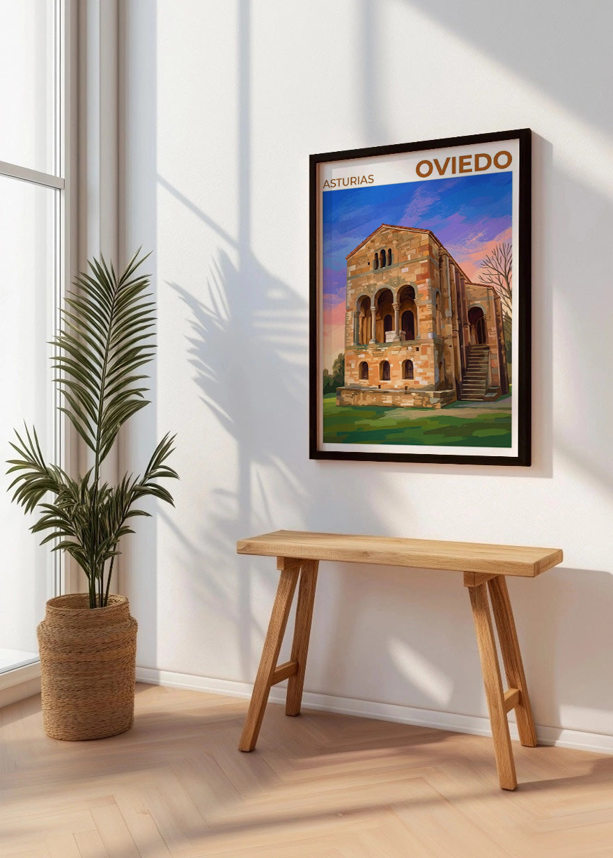 Cuadro Santa María del Naranco - Gouache