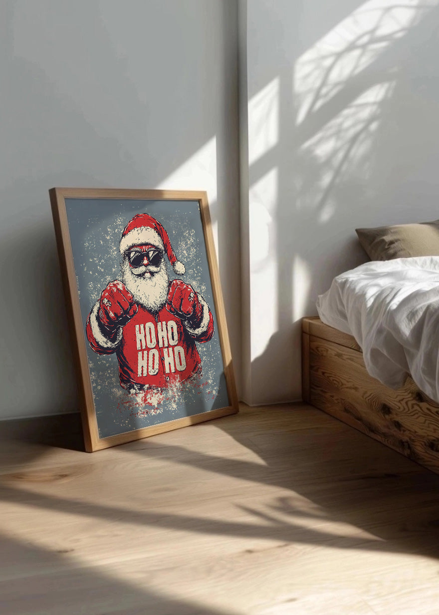 Cuadro Santa claus peleón ho ho ho