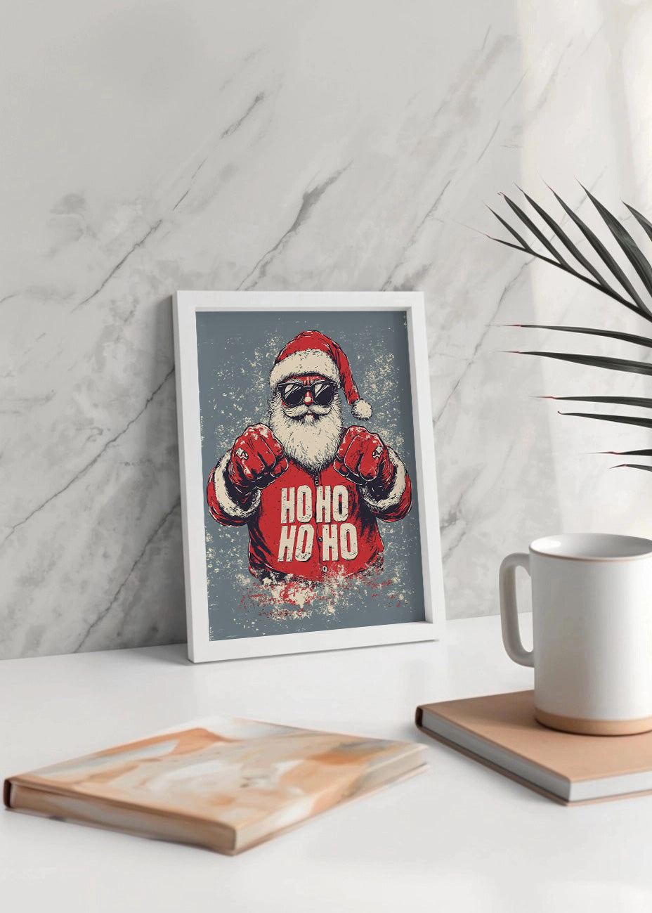Cuadro Santa claus peleón ho ho ho