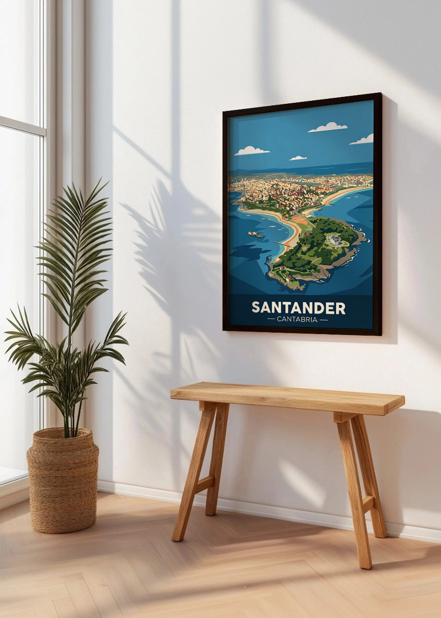 Cuadro Santander península de la Magdalena - Flat