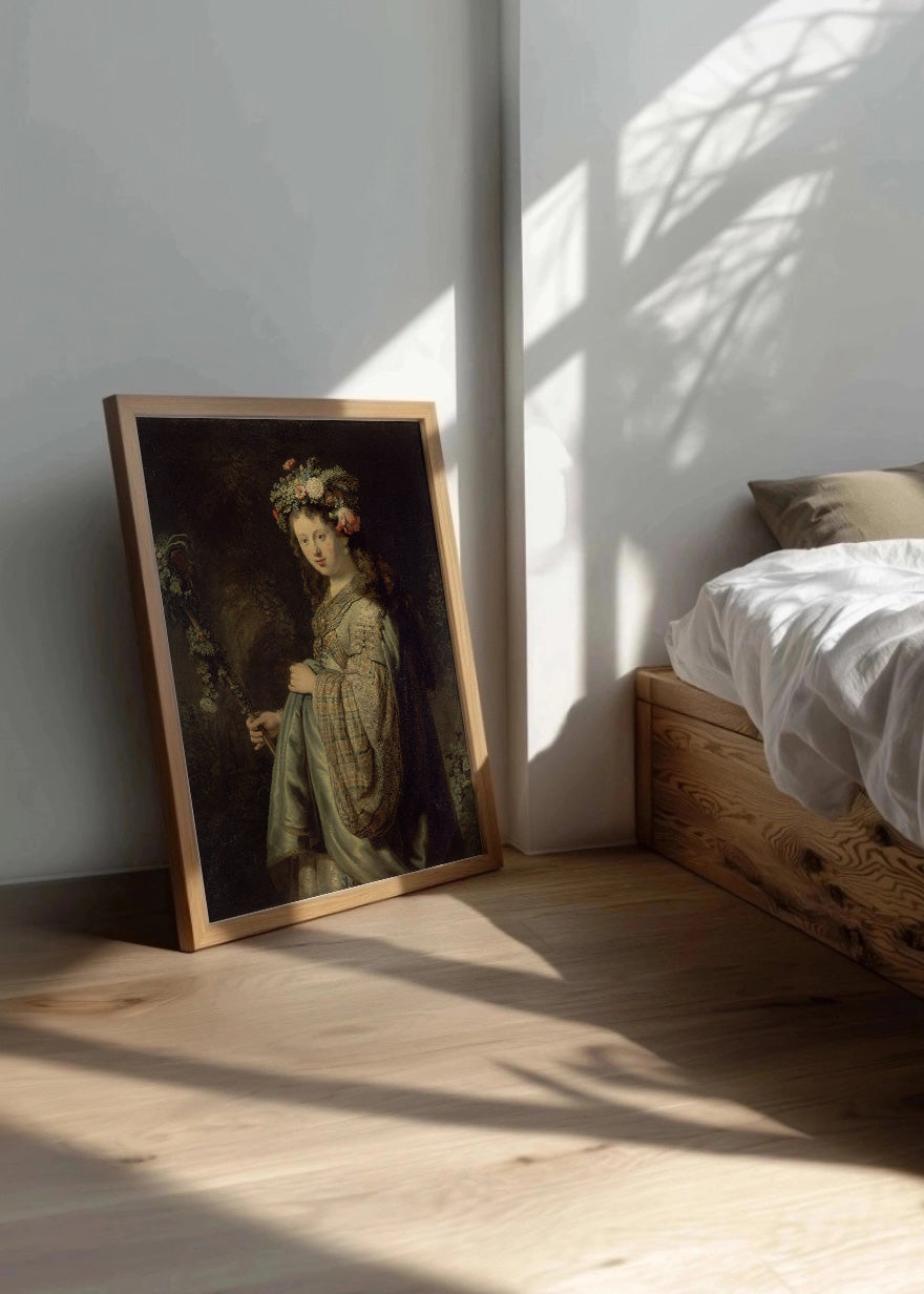 Cuadro Saskia como Flora (Rembrandt)