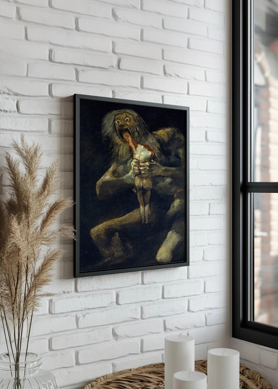 Cuadro Saturno devorando a su hijo (Francisco de Goya)