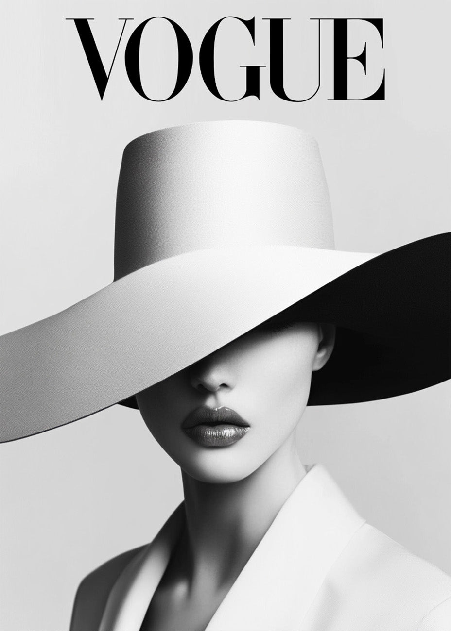 Cuadro Señorita con sombrero Vogue Style