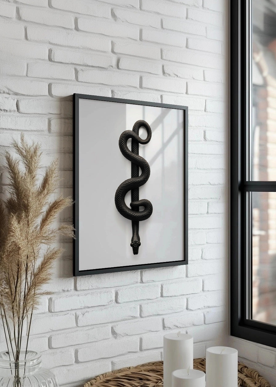 Cuadro Serpiente de farmacia