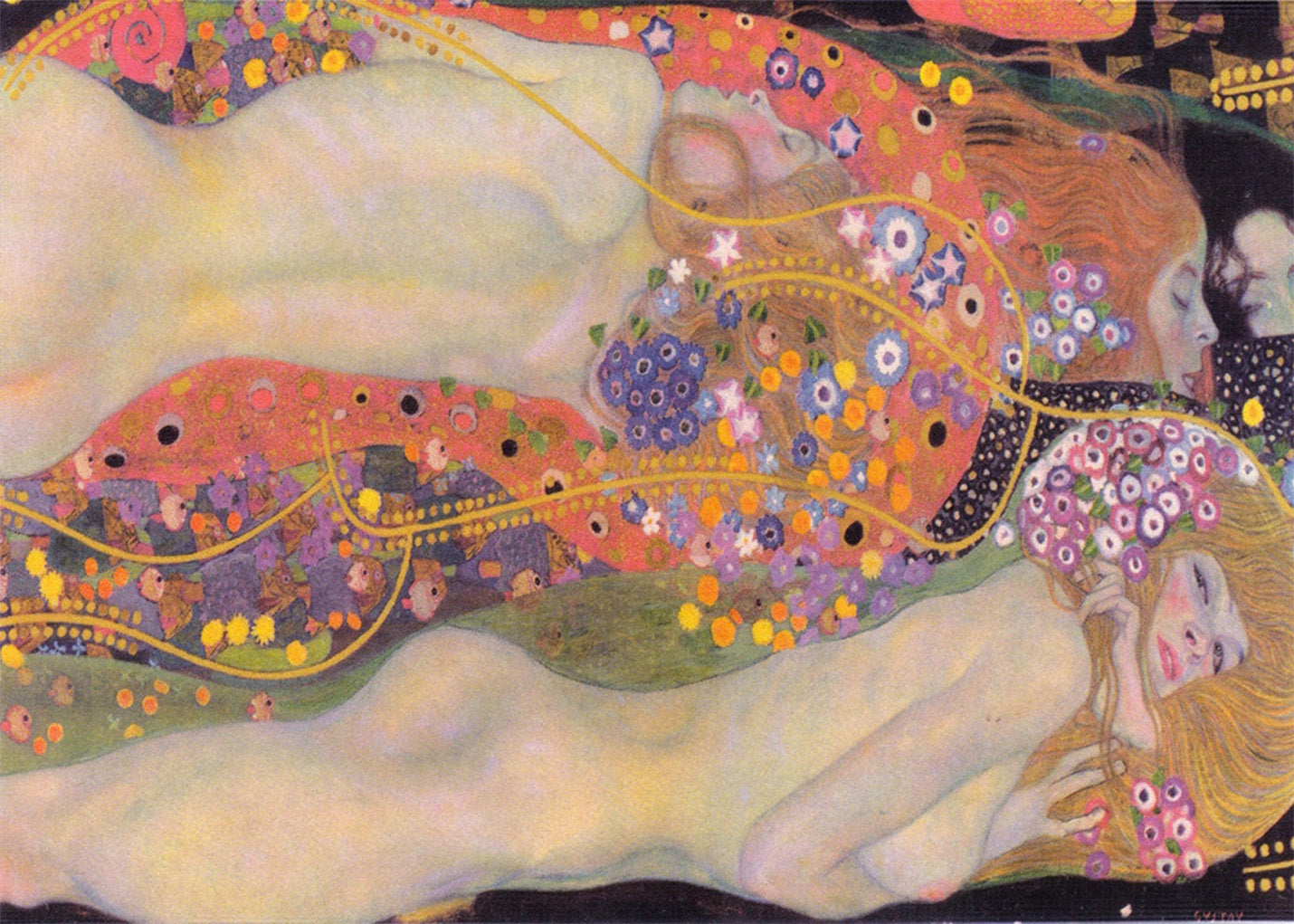 Cuadro Serpientes de agua (Gustav Klimt)
