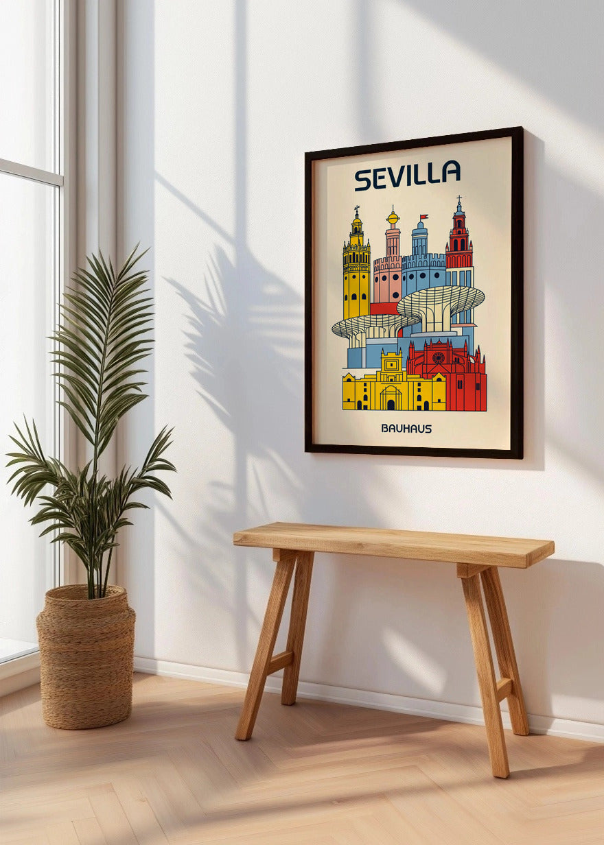 Cuadro Sevilla Poster Bauhaus