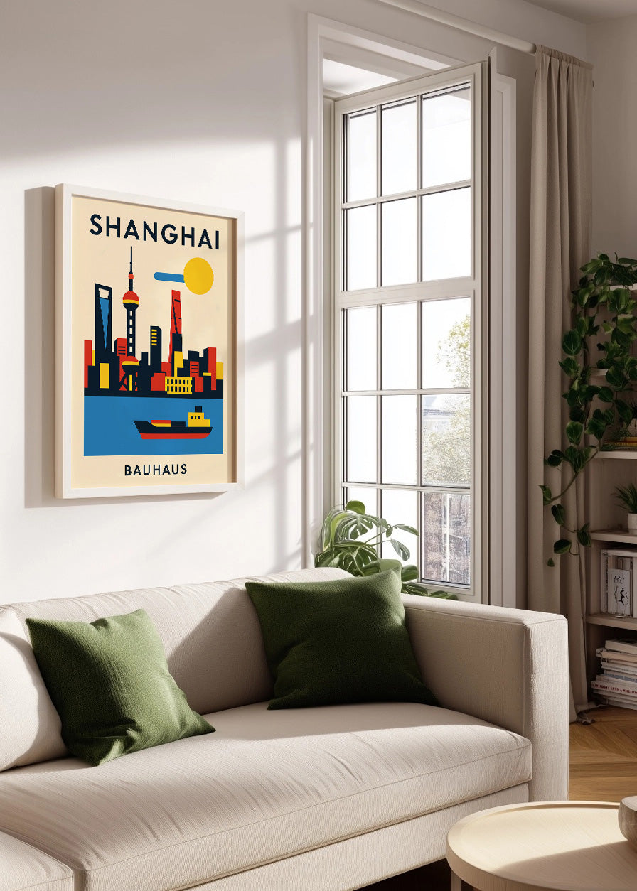 Cuadro Shanghai Poster Bauhaus
