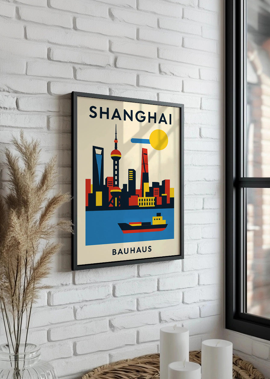 Cuadro Shanghai Poster Bauhaus