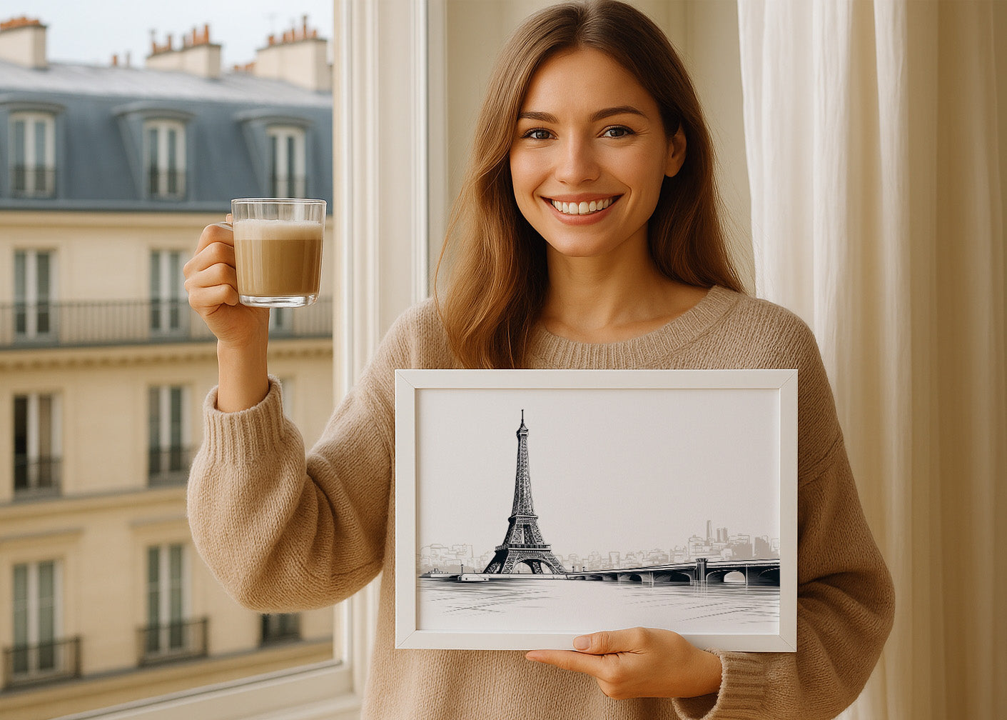 Cuadro Si Eiffel tuviera puente