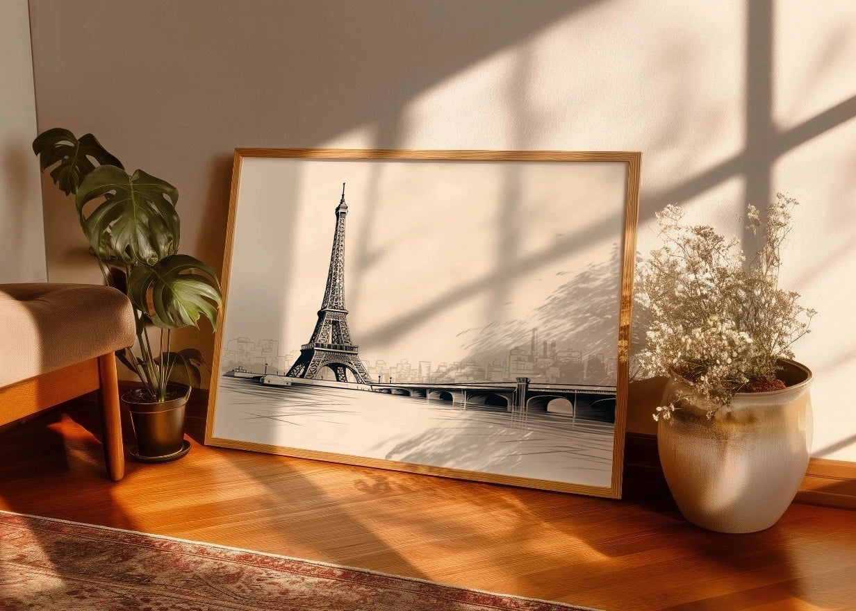 Cuadro Si Eiffel tuviera puente