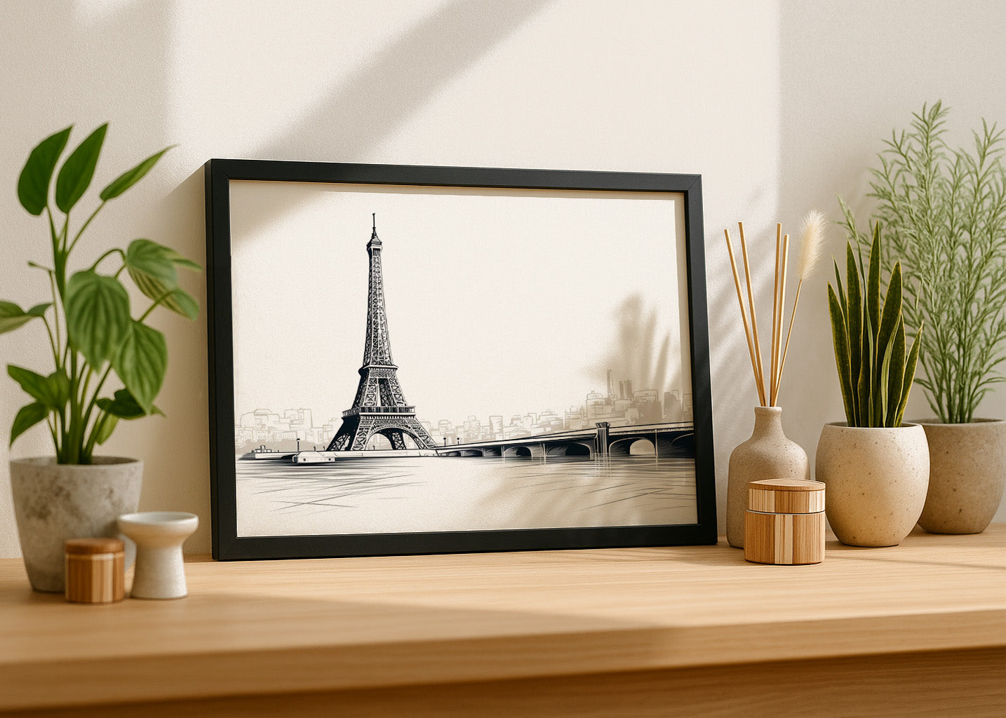 Cuadro Si Eiffel tuviera puente