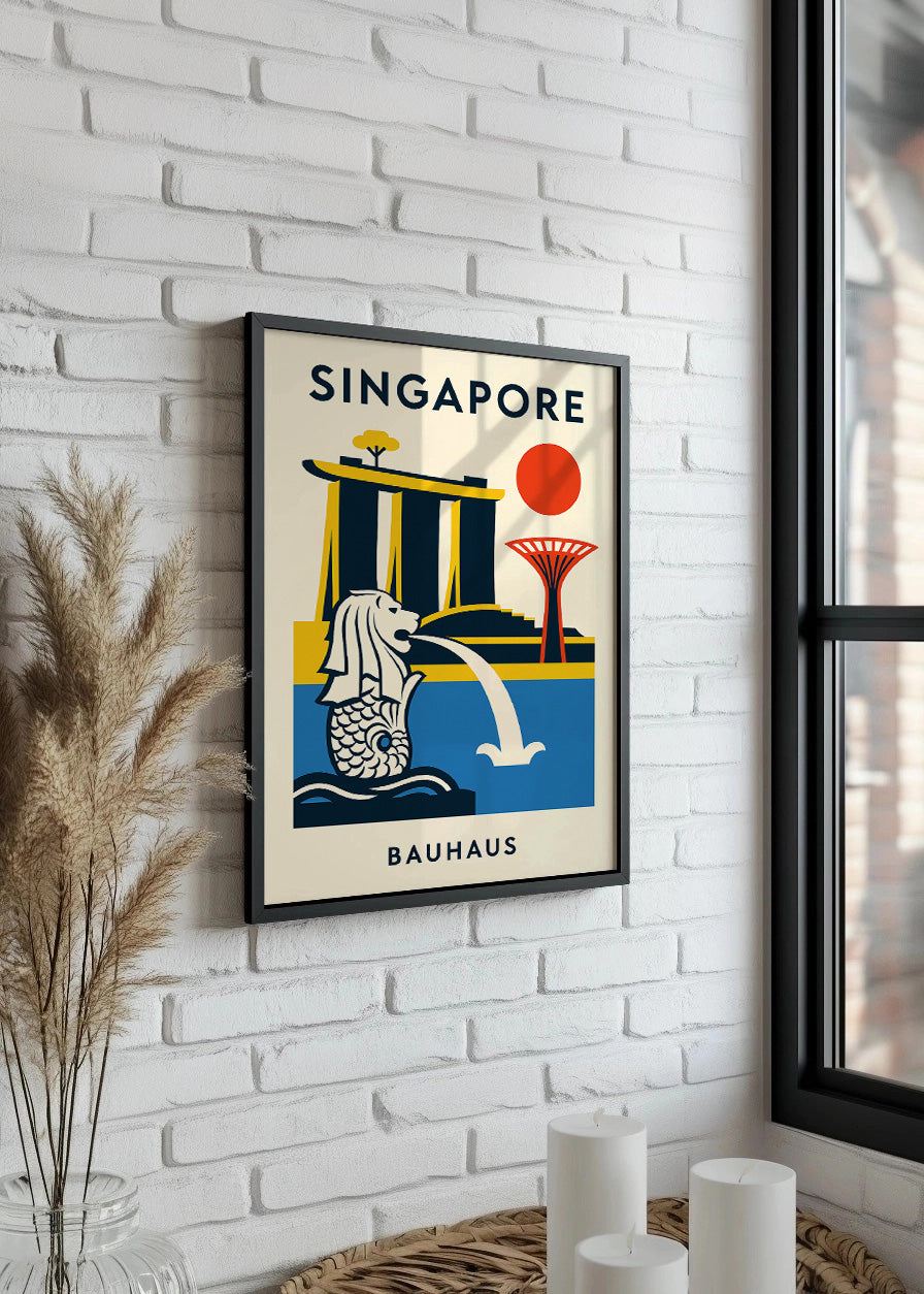 Cuadro Singapore Poster Bauhaus