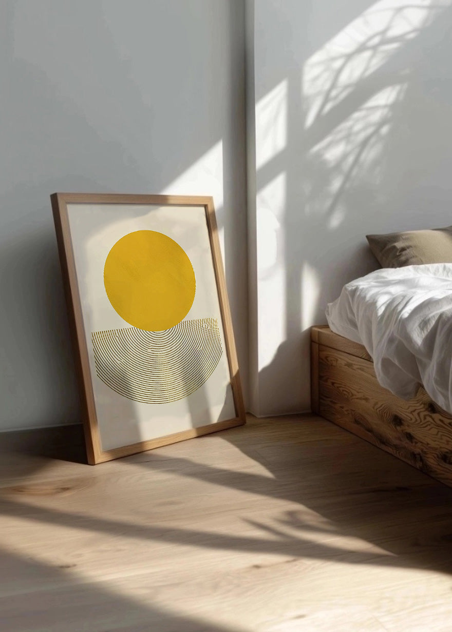 Cuadro Sol naciente minimalista