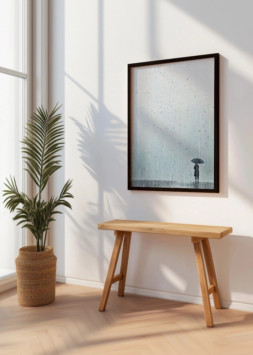 Cuadro Solo en la lluvia