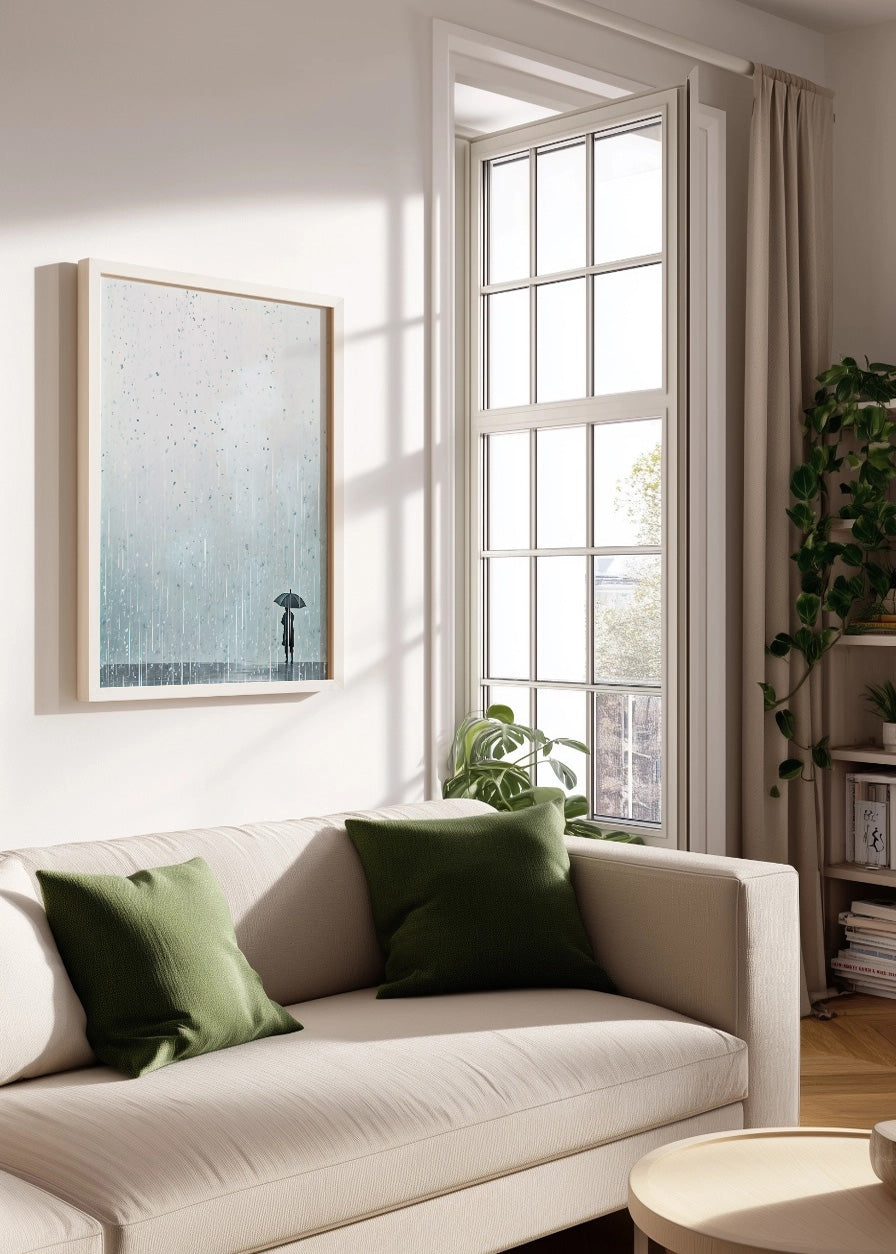 Cuadro Solo en la lluvia