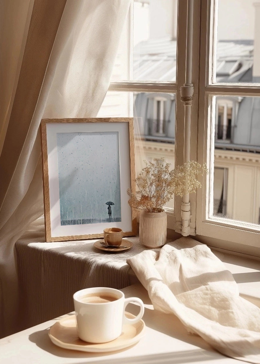 Cuadro Solo en la lluvia