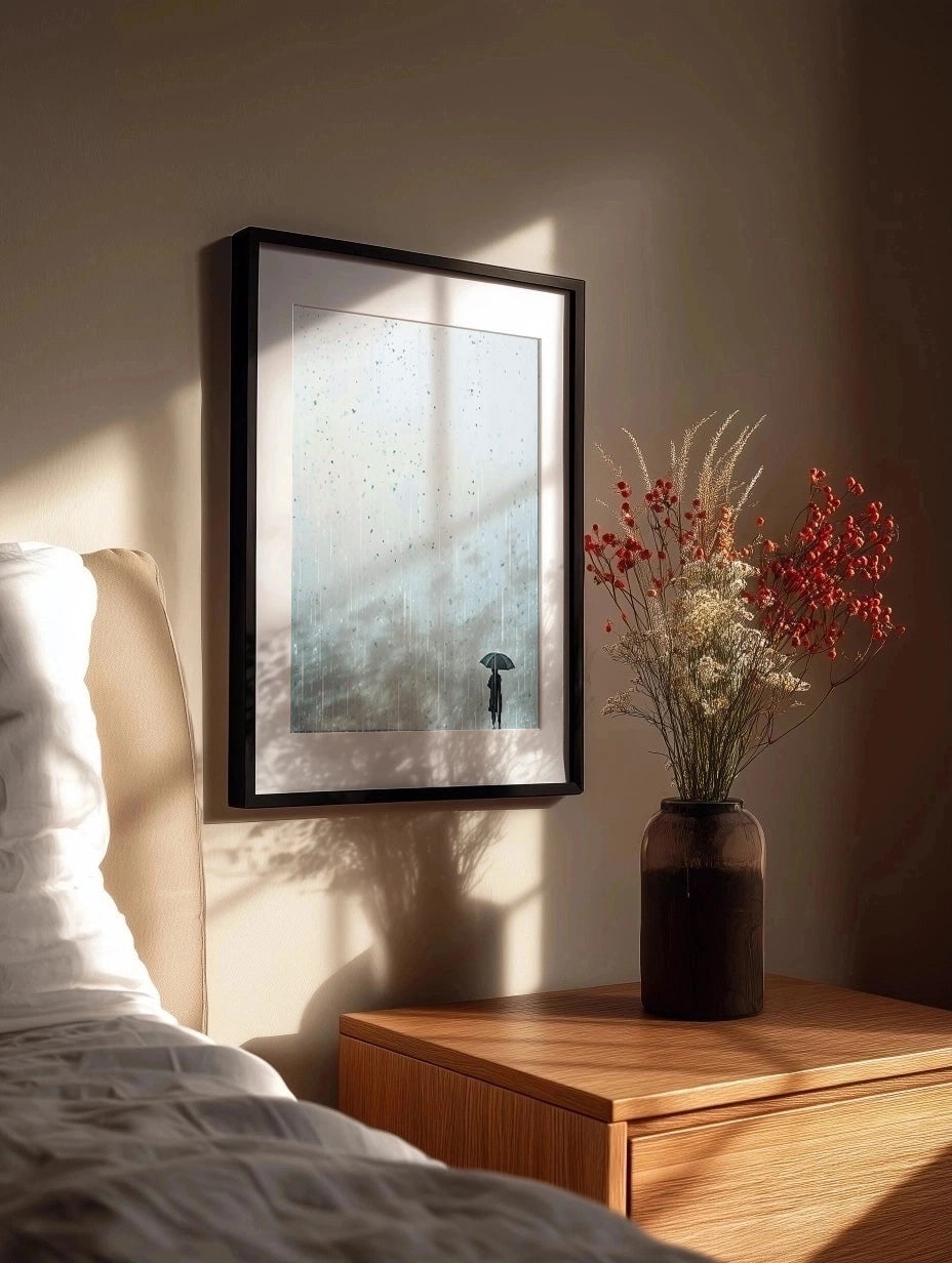 Cuadro Solo en la lluvia