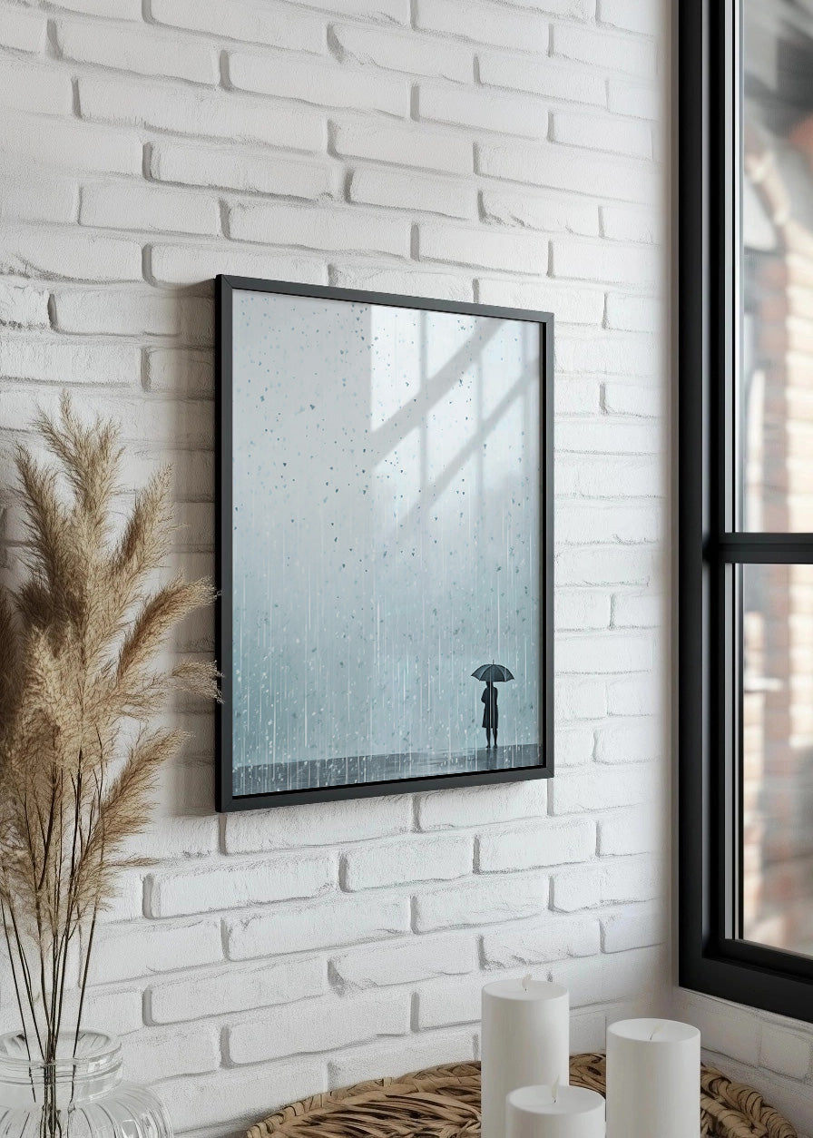 Cuadro Solo en la lluvia