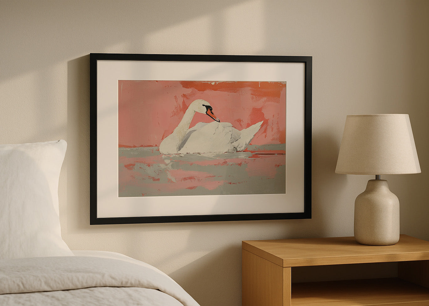 Cuadro Swan and swim