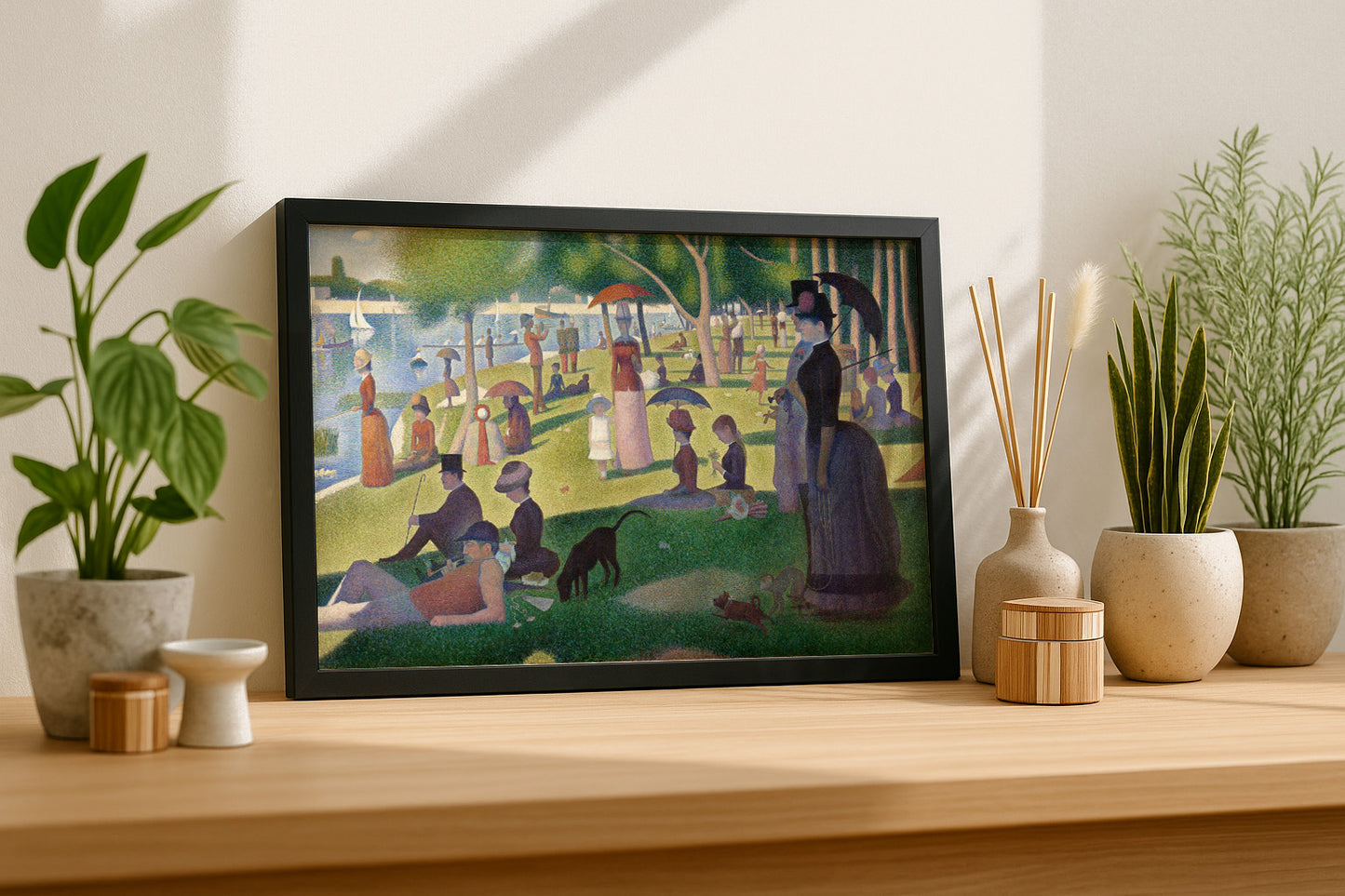 Cuadro de Tarde de domingo en la isla de la Grande Jatte (Seurat) - Fine Artic