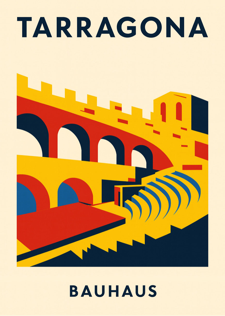 Cuadro Tarragona Poster Bauhaus