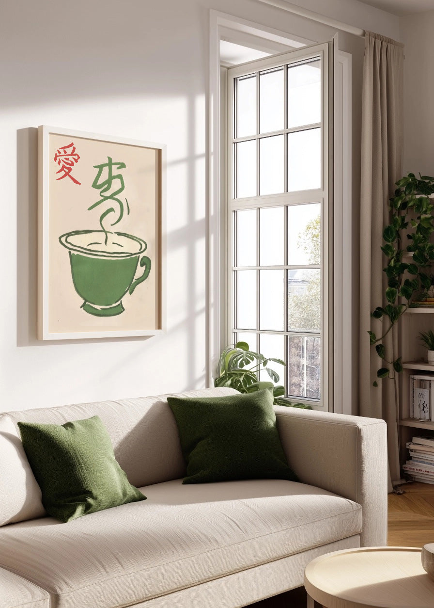 Cuadro Té estilo japonés