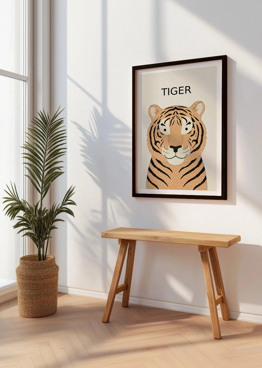 Cuadro Tiger - Estilo infantil