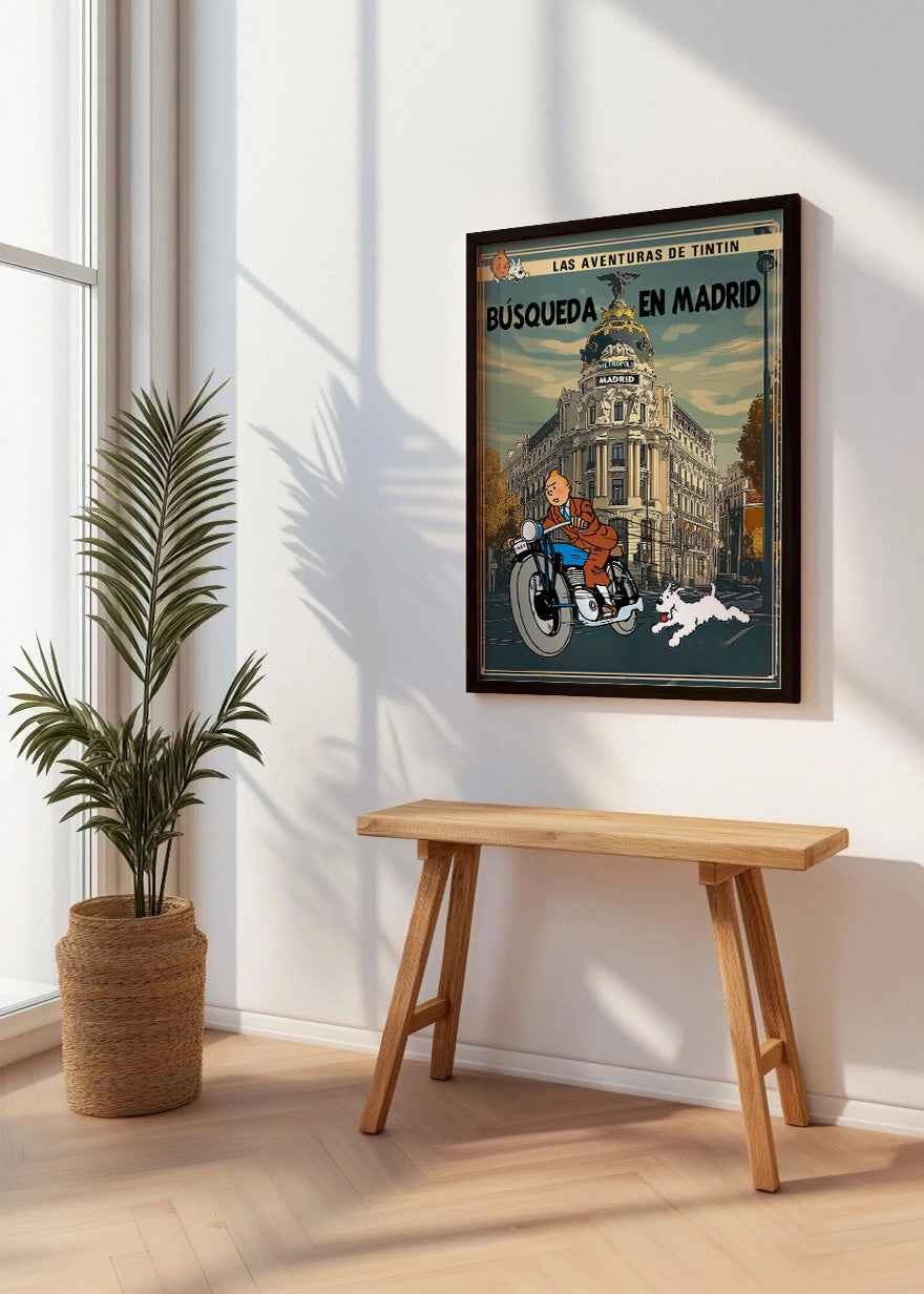 Cuadro Tin Tin en la Gran Vía