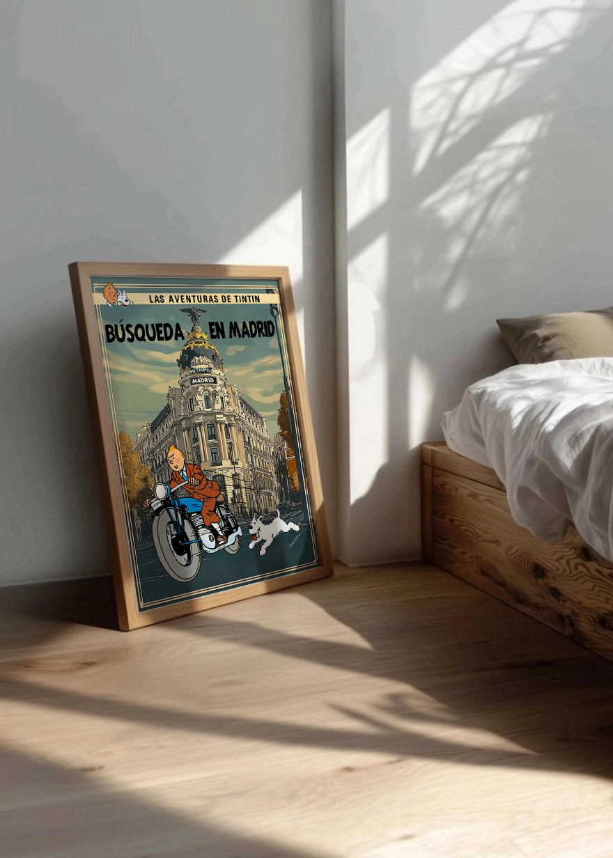 Cuadro Tin Tin en la Gran Vía