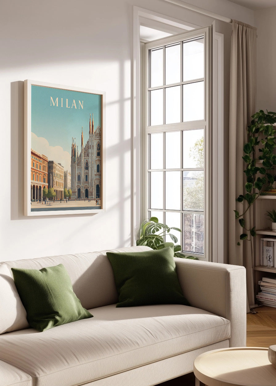 Cuadro Travel Milan City Poster