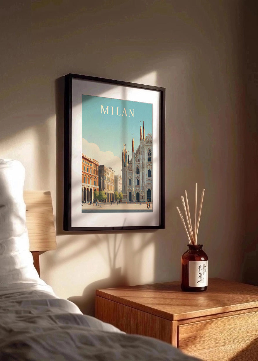 Cuadro Travel Milan City Poster