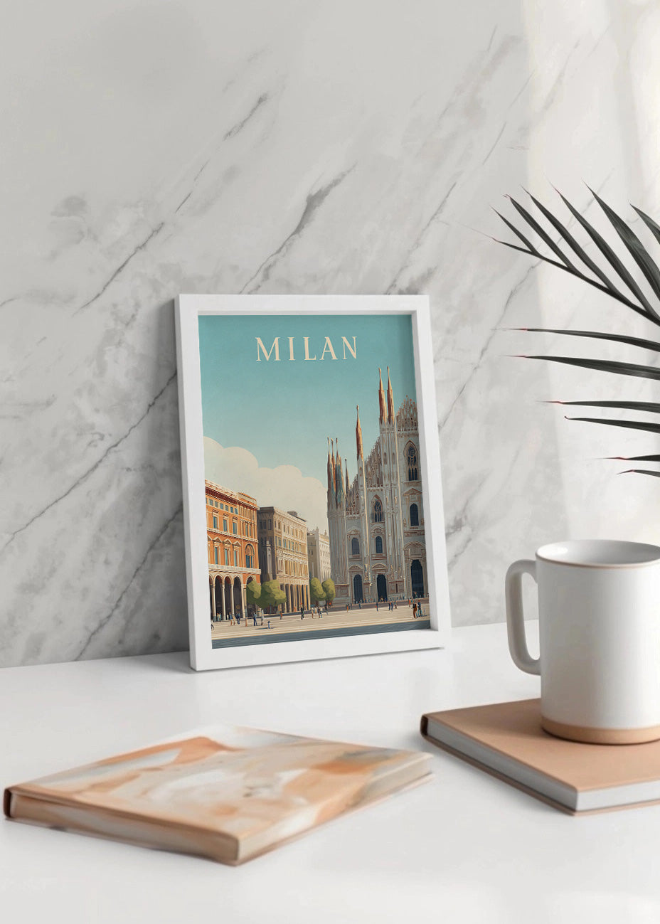 Cuadro Travel Milan City Poster