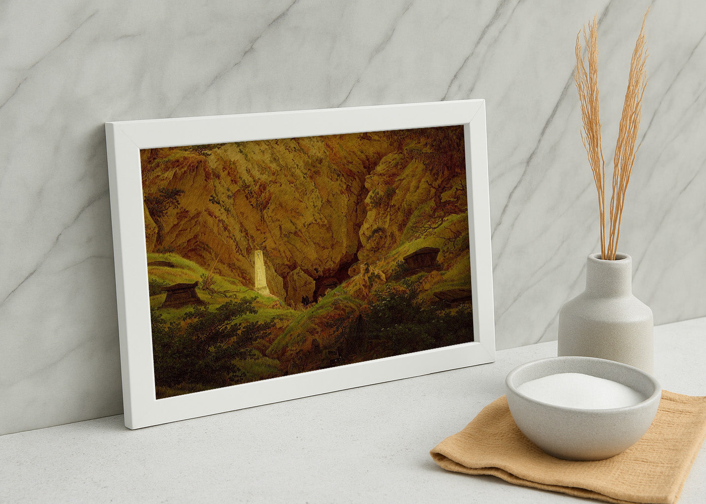 Cuadro Tumbas de antiguos héroes (Friedrich)