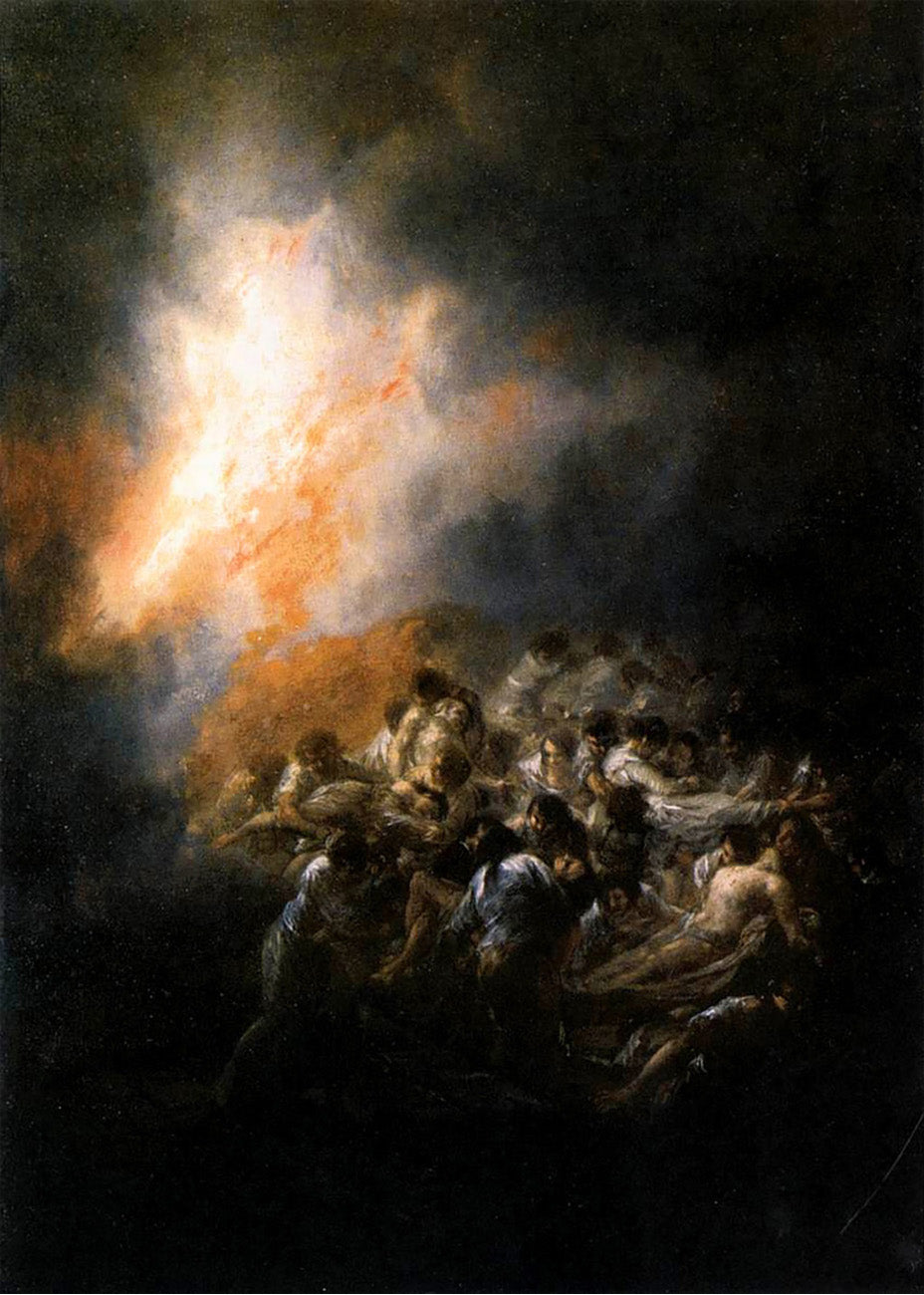 Cuadro Un incendio (Goya)