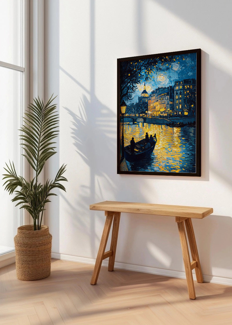 Cuadro Venecia estilo al Van Gogh
